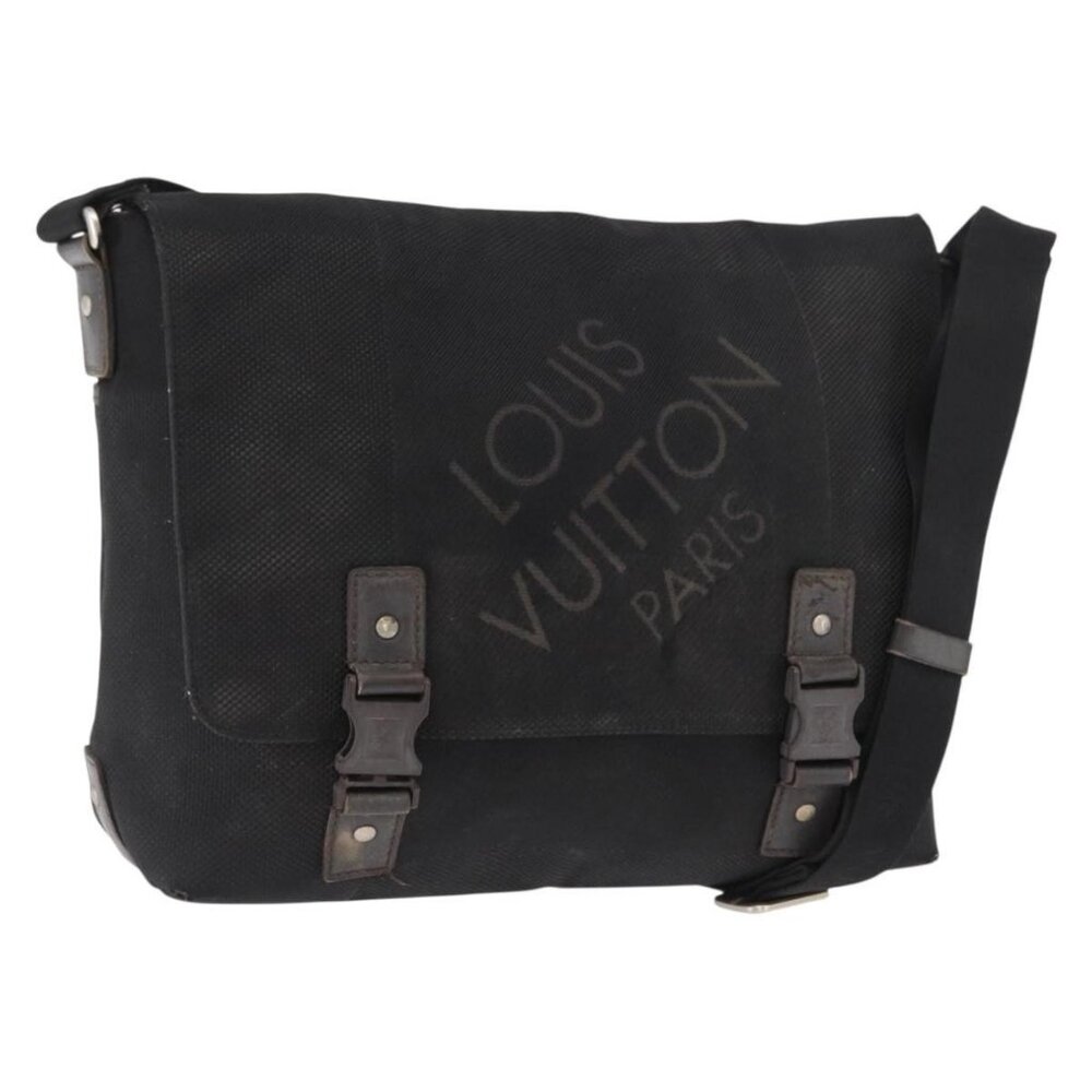 Authentic LOUIS VUITTON Damier Geant Roux Shoulder Bag Black M93079 LV
